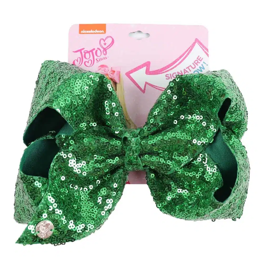 8" Large Sequin JoJo Si Bow With Hair Clip For Girl Kids Handmade Bling Jumbo Rainbow Knot Hair Bow Hairgrips Hair Accessories 17