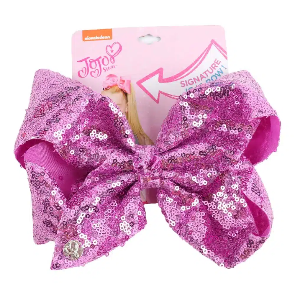 8" Large Sequin JoJo Si Bow With Hair Clip For Girl Kids Handmade Bling Jumbo Rainbow Knot Hair Bow Hairgrips Hair Accessories 19