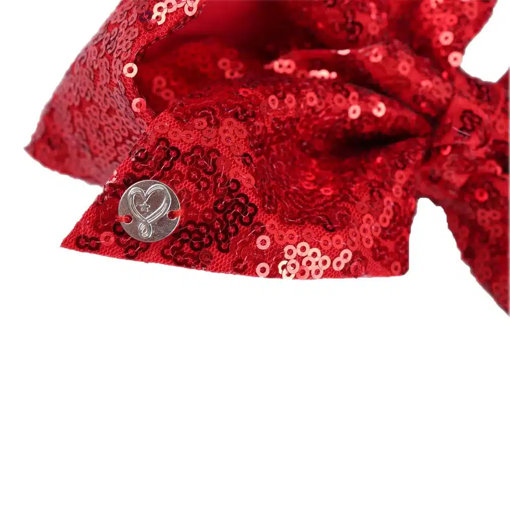 8" Large Sequin JoJo Si Bow With Hair Clip For Girl Kids Handmade Bling Jumbo Rainbow Knot Hair Bow Hairgrips Hair Accessories 30
