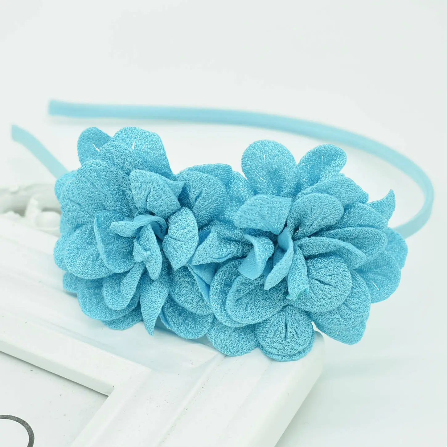 2018 New popular Children's Two flower headband headdress girls multicolor hair accessories flower hair band Female pop gift 3