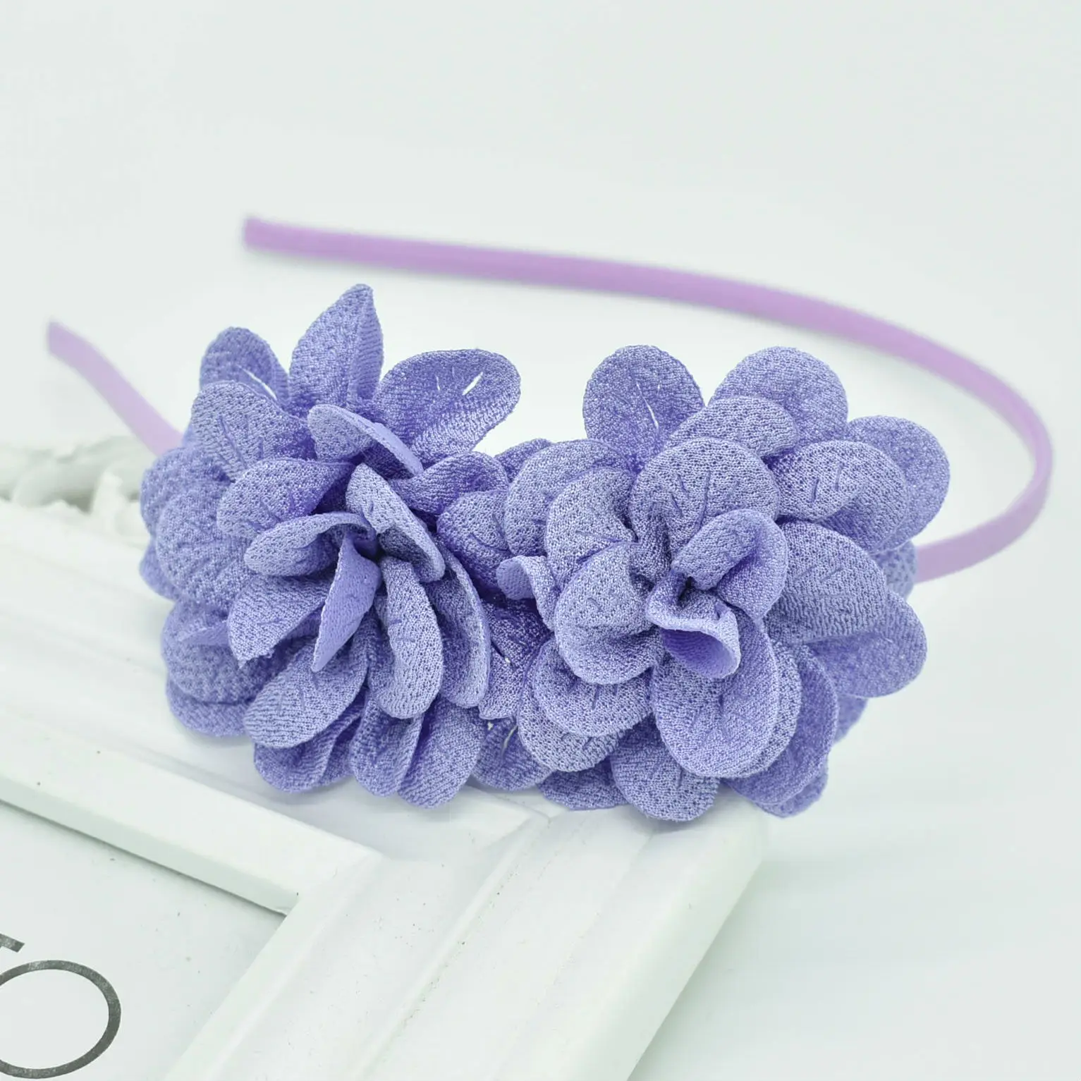 2018 New popular Children's Two flower headband headdress girls multicolor hair accessories flower hair band Female pop gift 4