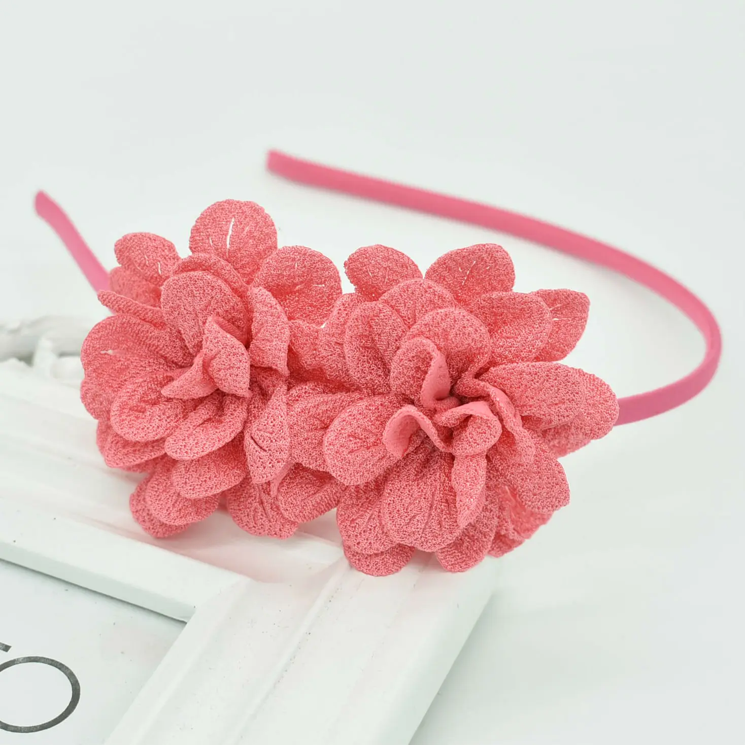 2018 New popular Children's Two flower headband headdress girls multicolor hair accessories flower hair band Female pop gift 7