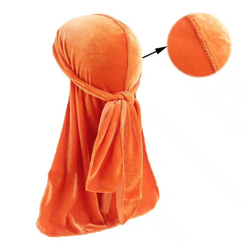 Unisex Men Women Breathable Bandana Hat velvet Durag do doo du rag long tail headwrap chemo cap Biker Pirate Hair Accessories 31