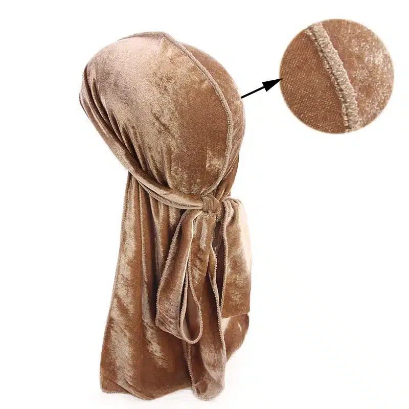 Unisex Men Women Breathable Bandana Hat velvet Durag do doo du rag long tail headwrap chemo cap Biker Pirate Hair Accessories 33