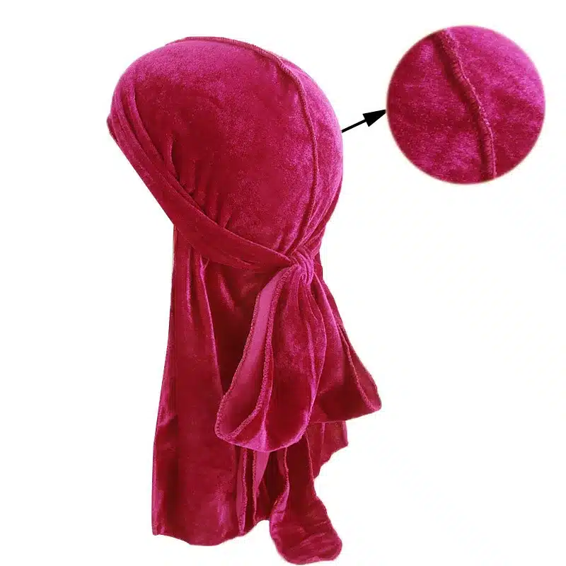 Unisex Men Women Breathable Bandana Hat velvet Durag do doo du rag long tail headwrap chemo cap Biker Pirate Hair Accessories 34