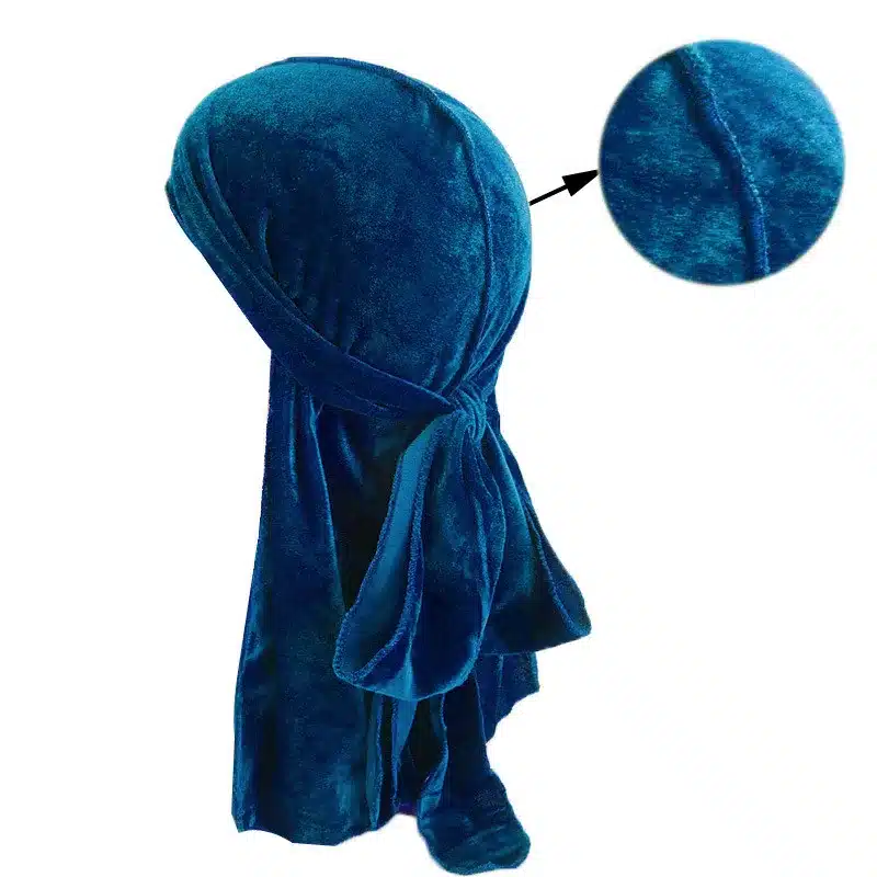 Unisex Men Women Breathable Bandana Hat velvet Durag do doo du rag long tail headwrap chemo cap Biker Pirate Hair Accessories 36
