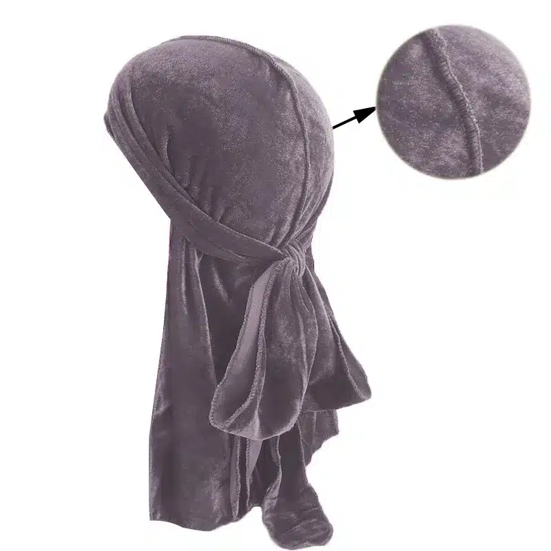 Unisex Men Women Breathable Bandana Hat velvet Durag do doo du rag long tail headwrap chemo cap Biker Pirate Hair Accessories 37