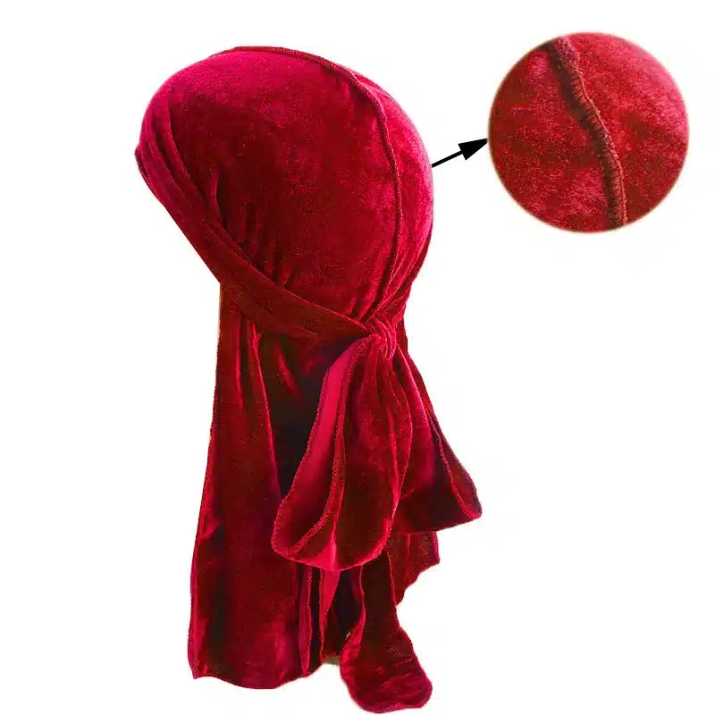 Unisex Men Women Breathable Bandana Hat velvet Durag do doo du rag long tail headwrap chemo cap Biker Pirate Hair Accessories 40