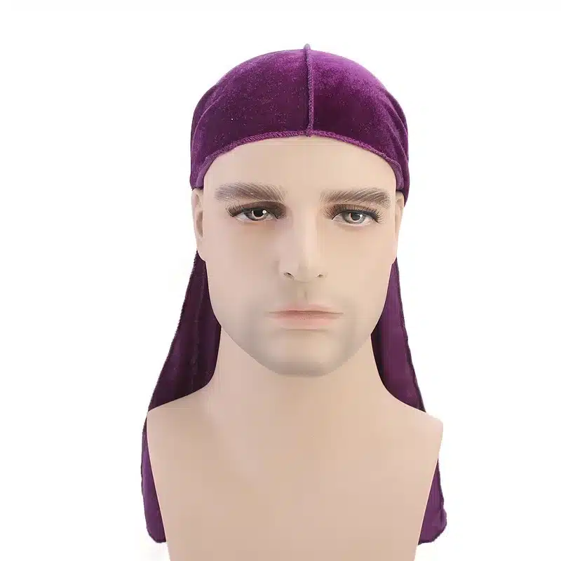 Unisex Men Women Breathable Bandana Hat velvet Durag do doo du rag long tail headwrap chemo cap Biker Pirate Hair Accessories 45