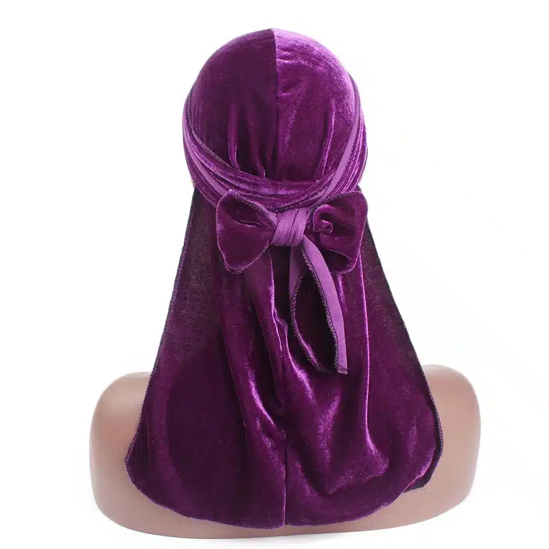 Unisex Men Women Breathable Bandana Hat velvet Durag do doo du rag long tail headwrap chemo cap Biker Pirate Hair Accessories 48