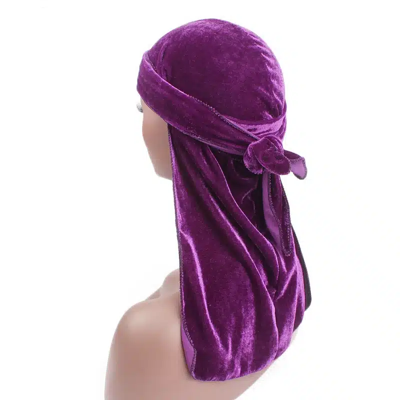 Unisex Men Women Breathable Bandana Hat velvet Durag do doo du rag long tail headwrap chemo cap Biker Pirate Hair Accessories 54