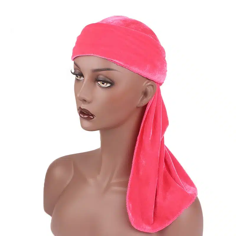 Unisex Men Women Breathable Bandana Hat velvet Durag do doo du rag long tail headwrap chemo cap Biker Pirate Hair Accessories 55