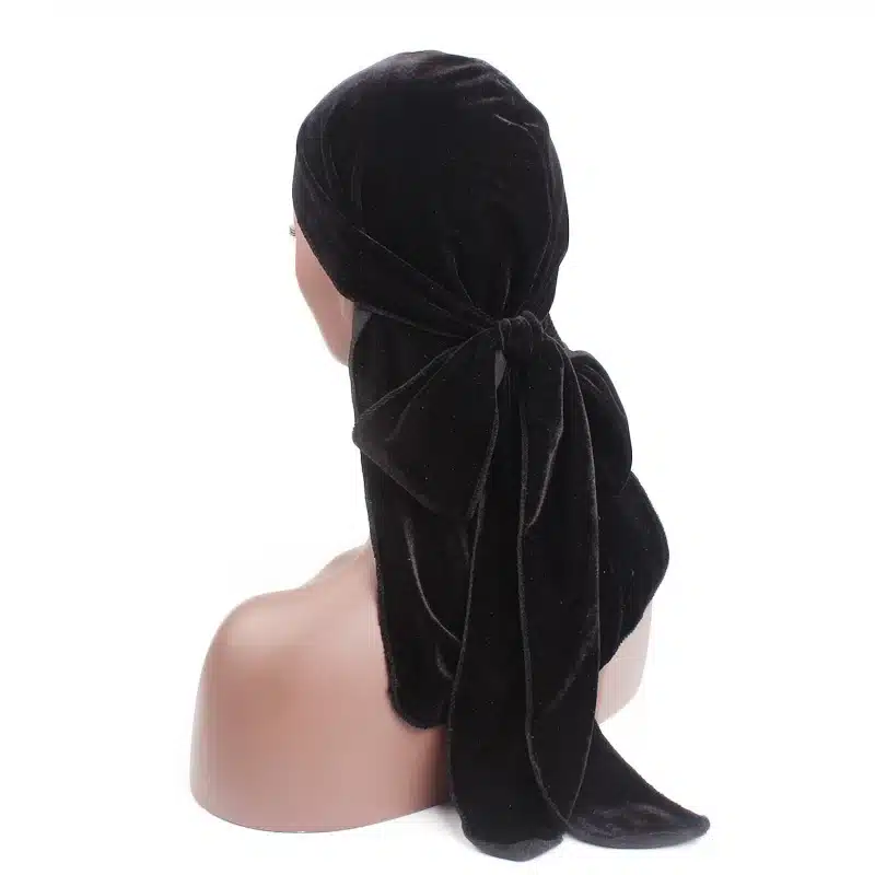 Unisex Men Women Breathable Bandana Hat velvet Durag do doo du rag long tail headwrap chemo cap Biker Pirate Hair Accessories 61