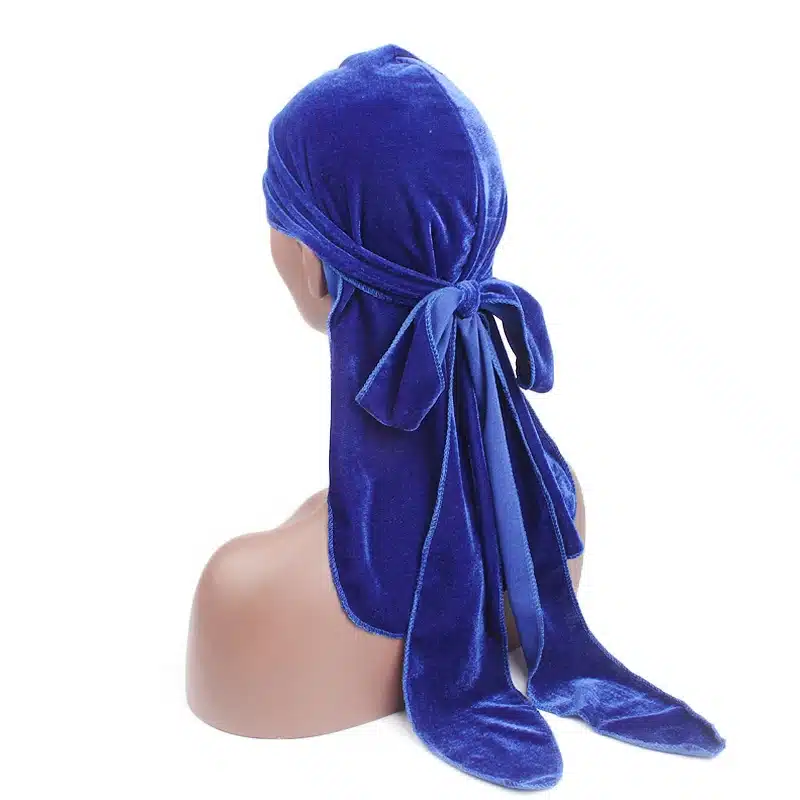 Unisex Men Women Breathable Bandana Hat velvet Durag do doo du rag long tail headwrap chemo cap Biker Pirate Hair Accessories 62