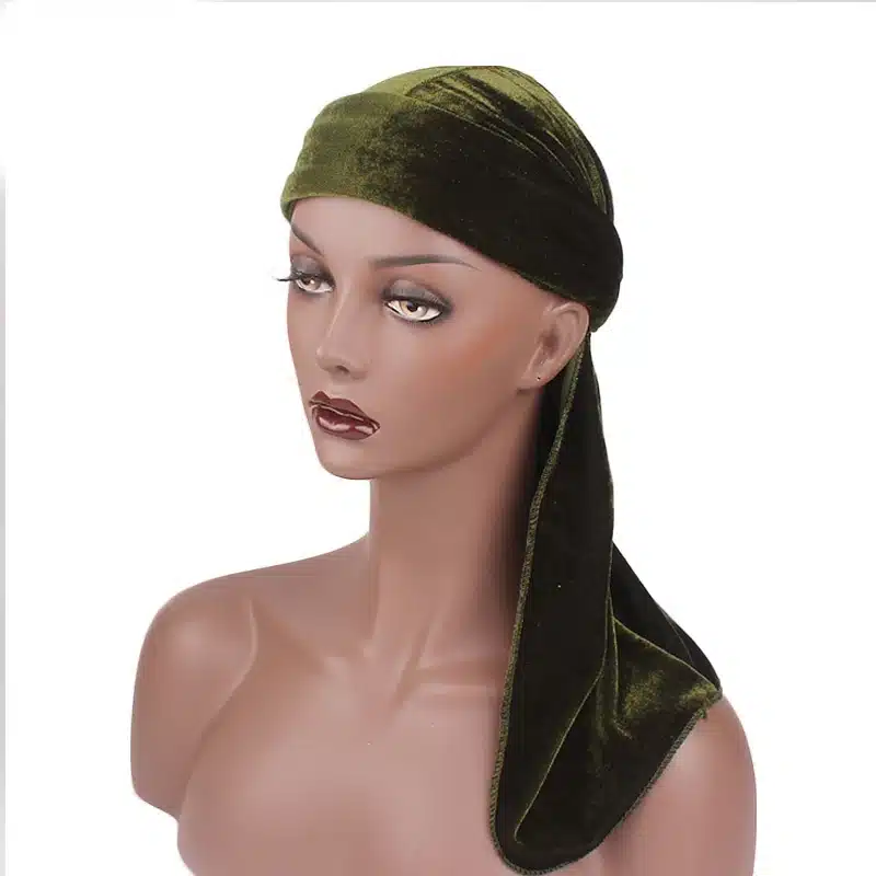 Unisex Men Women Breathable Bandana Hat velvet Durag do doo du rag long tail headwrap chemo cap Biker Pirate Hair Accessories 64