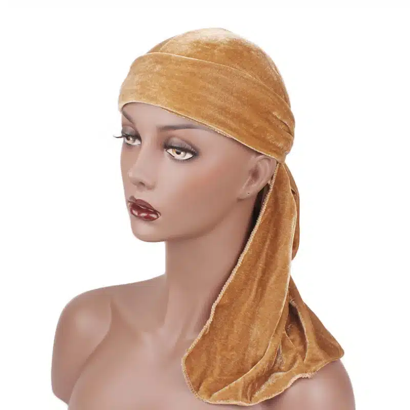 Unisex Men Women Breathable Bandana Hat velvet Durag do doo du rag long tail headwrap chemo cap Biker Pirate Hair Accessories 69