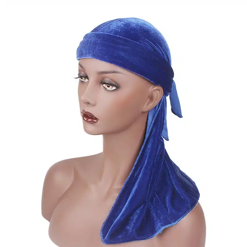 Unisex Men Women Breathable Bandana Hat velvet Durag do doo du rag long tail headwrap chemo cap Biker Pirate Hair Accessories 72