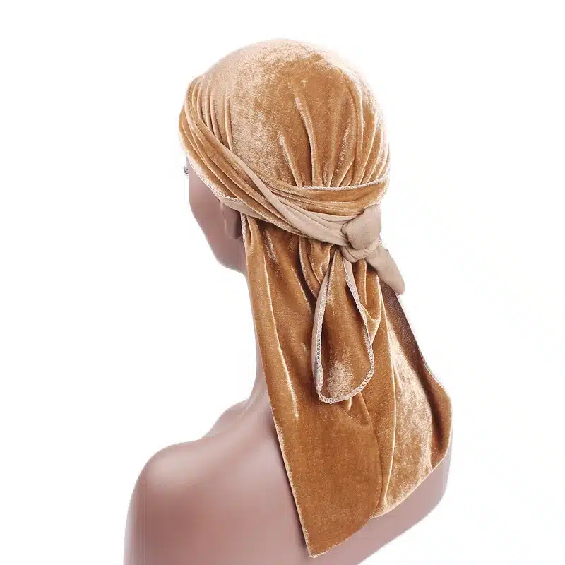 Unisex Men Women Breathable Bandana Hat velvet Durag do doo du rag long tail headwrap chemo cap Biker Pirate Hair Accessories 74