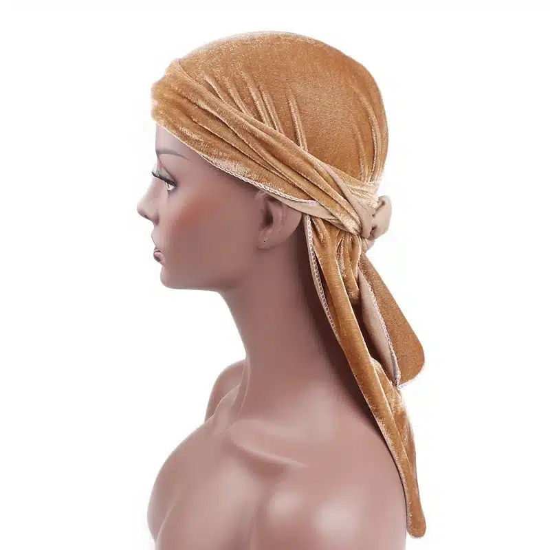 Unisex Men Women Breathable Bandana Hat velvet Durag do doo du rag long tail headwrap chemo cap Biker Pirate Hair Accessories 75