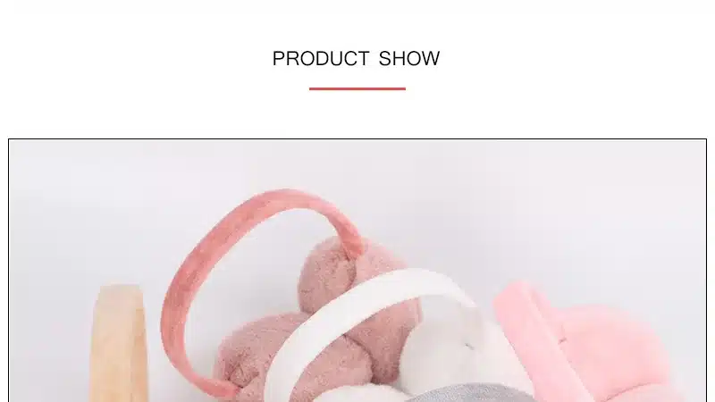 Autumn and winter new ladies earmuffs solid color fashion warm and comfortable skiing sports adjustable cute fluff unisex female 5