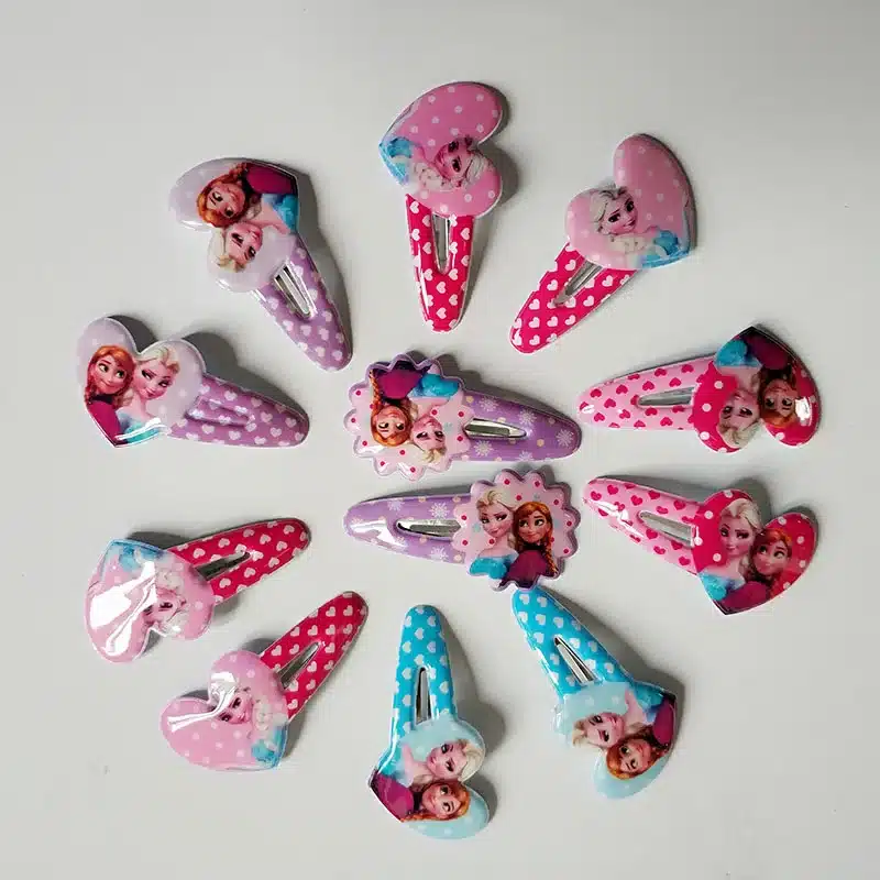 12pc Hair Accessories Cartoon Set Basic Rubber Band Children Cartoon hairpin Kids Elastic Hair Band Girls Hair Clip Pin Headband 11