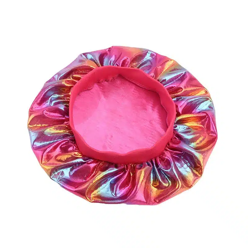 Colorful Women Laser Silky DU-RAG Hair Cover Accessories Wave Caps Rags Wide Band Bonnet Salon Hat Turban Durag doo rag Headwrap 41