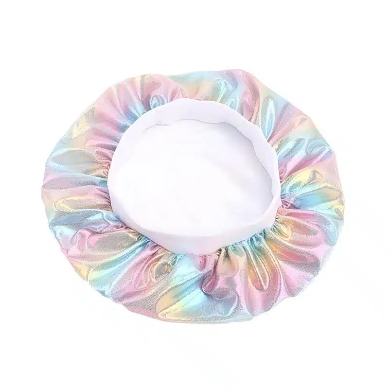 Colorful Women Laser Silky DU-RAG Hair Cover Accessories Wave Caps Rags Wide Band Bonnet Salon Hat Turban Durag doo rag Headwrap 42