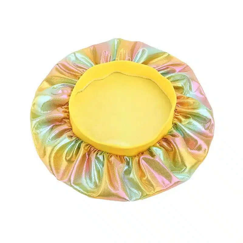 Colorful Women Laser Silky DU-RAG Hair Cover Accessories Wave Caps Rags Wide Band Bonnet Salon Hat Turban Durag doo rag Headwrap 44