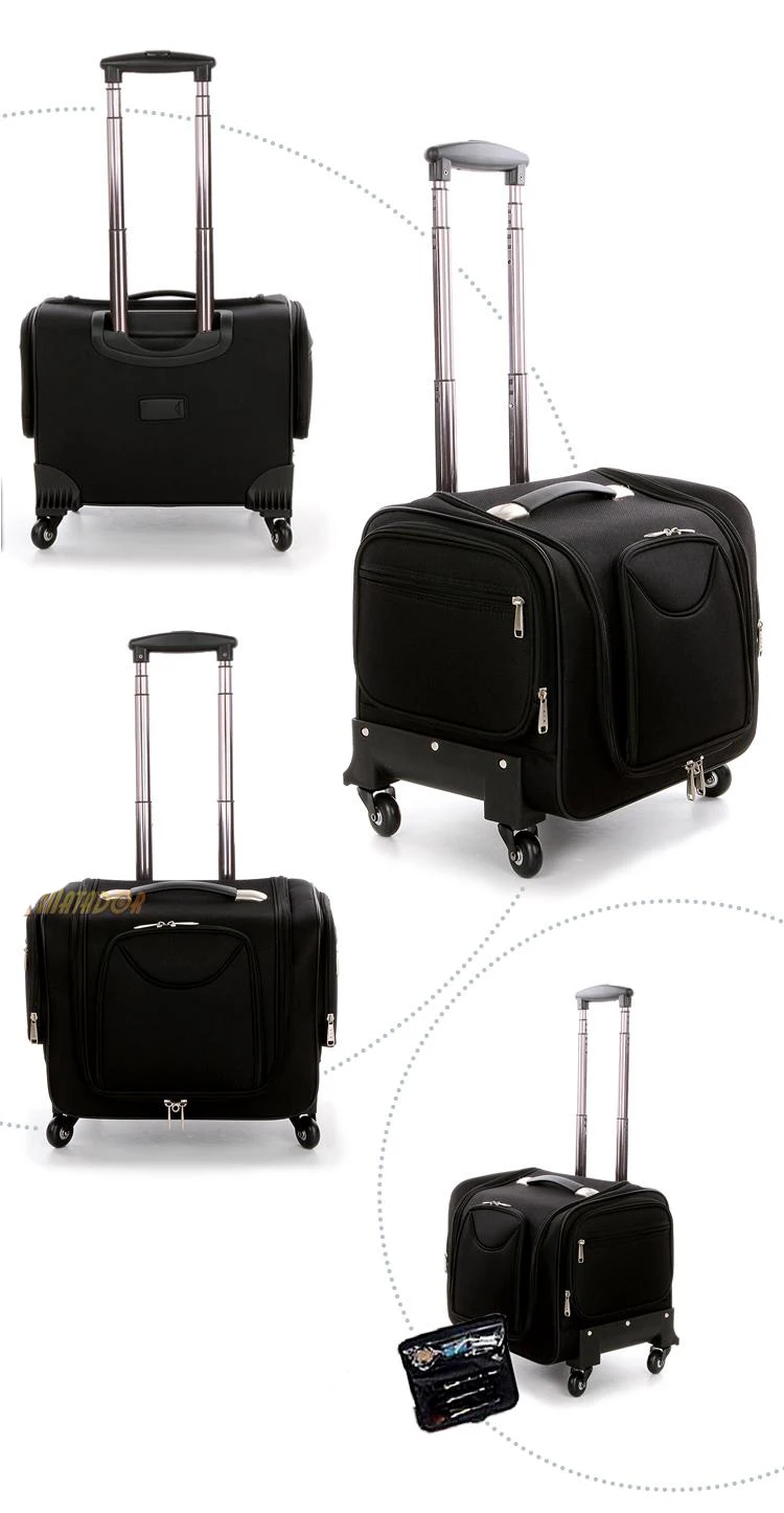 Letrend Oxford Crocodile Rolling Luggage Spinner Suitcases Wheel Cabin Travel Bag Women Cosmetic Case Multi-function Trolley 12