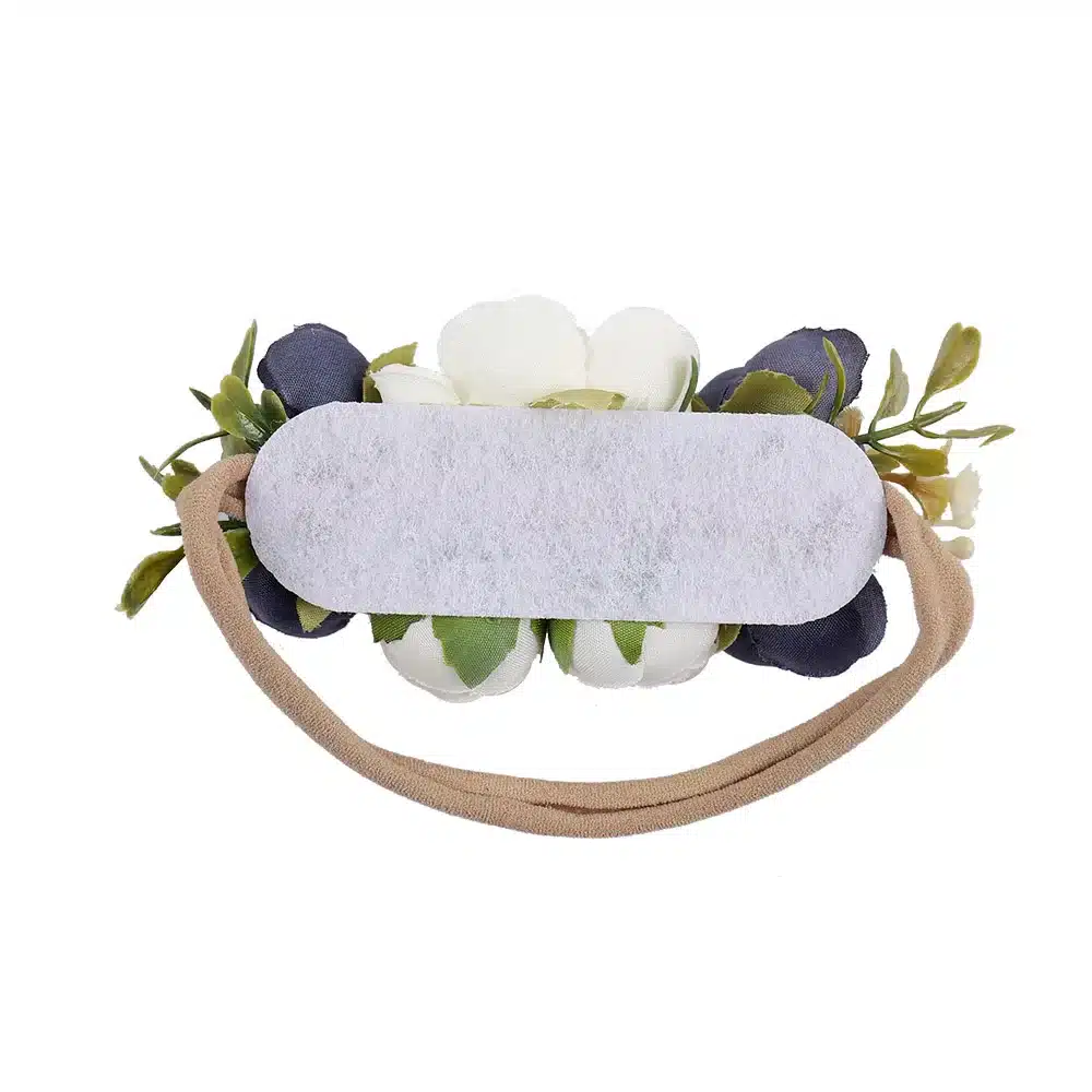 Artificia Flowers Nylon Headbands For Girls Summer Beach Wreath Elastic Bands Floral Hairband Kids Hair Accessories 10