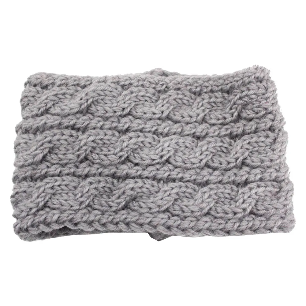 1Pc Winter Women Ear Warmer Widening Wool Hair Bands Three Rows Twist Knitted Headband Turban Headwrap For Girl Hair Accessories 10