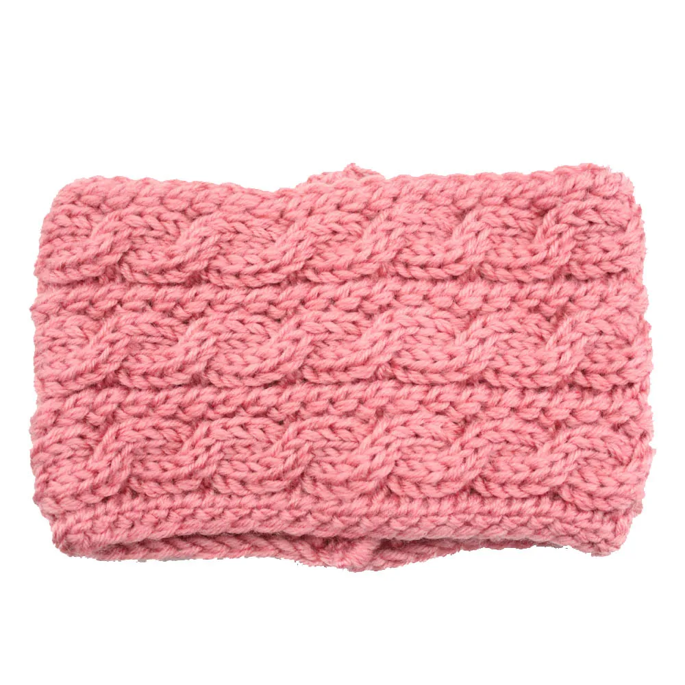 1Pc Winter Women Ear Warmer Widening Wool Hair Bands Three Rows Twist Knitted Headband Turban Headwrap For Girl Hair Accessories 13