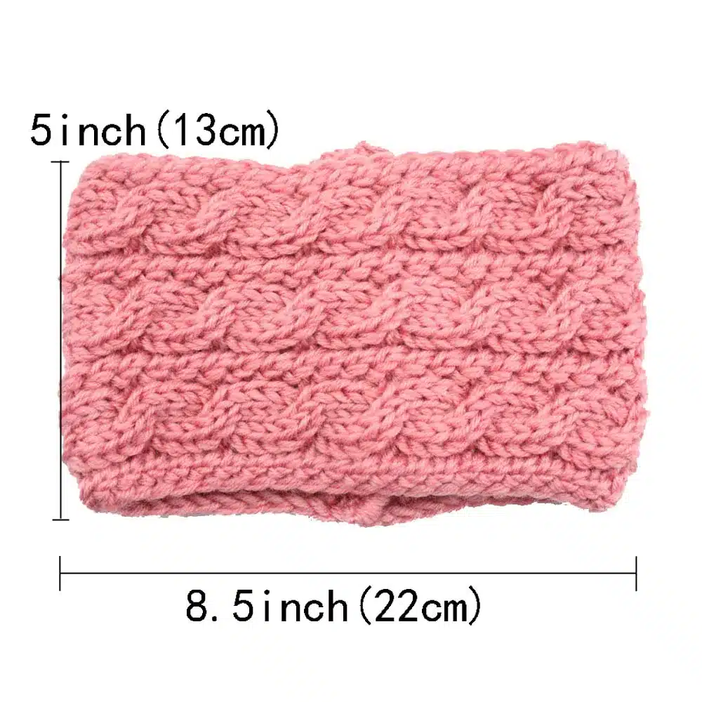 1Pc Winter Women Ear Warmer Widening Wool Hair Bands Three Rows Twist Knitted Headband Turban Headwrap For Girl Hair Accessories 14