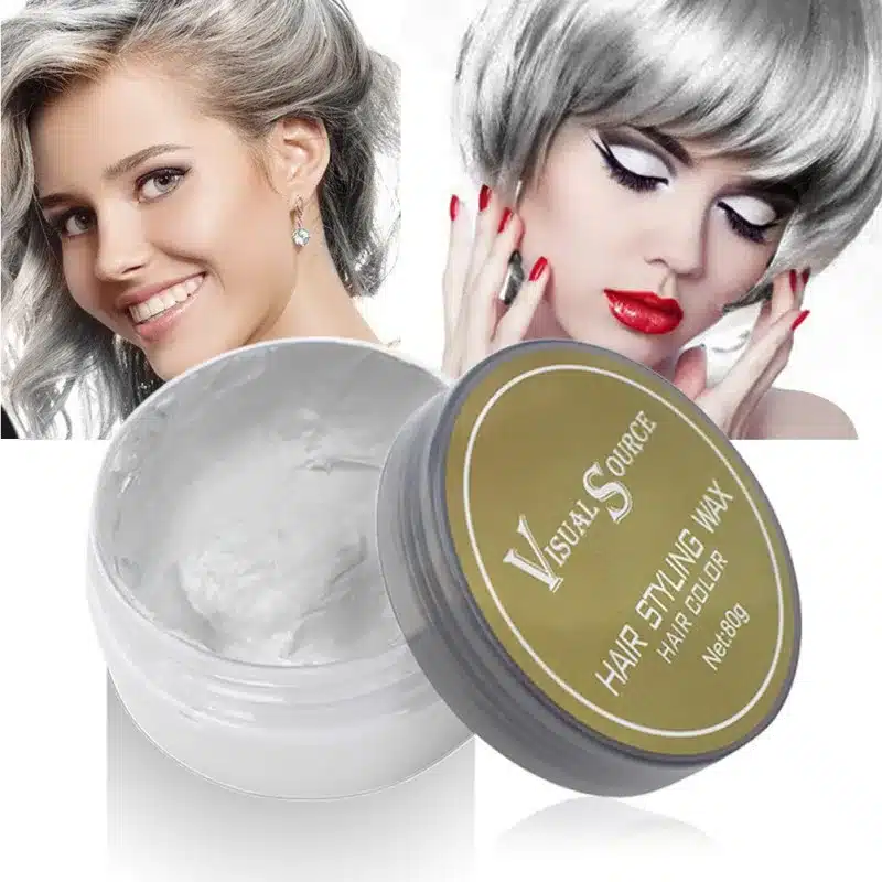 Professional Dynamic Modeling Hair Wax Makeup 5 Colors Hair Dye Wax Hair Color One-time Molding Paste Color Hair Wax New 2018 4