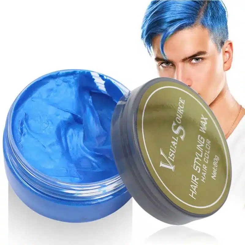 Professional Dynamic Modeling Hair Wax Makeup 5 Colors Hair Dye Wax Hair Color One-time Molding Paste Color Hair Wax New 2018 9