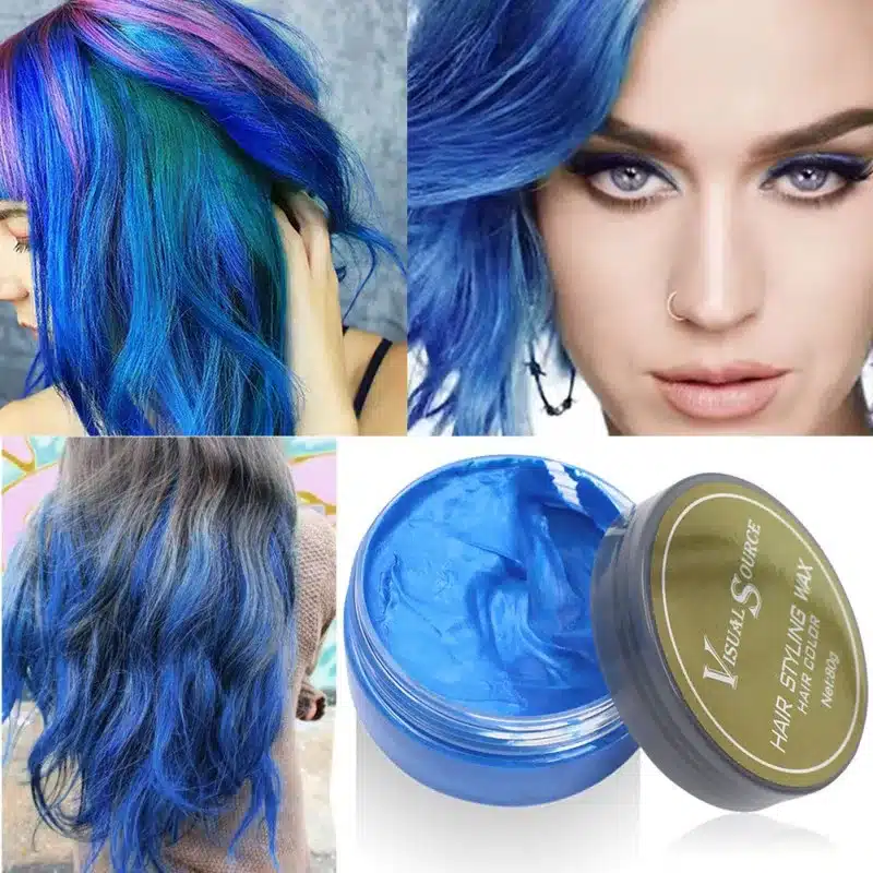 Professional Dynamic Modeling Hair Wax Makeup 5 Colors Hair Dye Wax Hair Color One-time Molding Paste Color Hair Wax New 2018 10