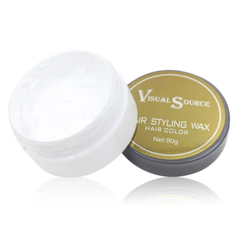 Professional Dynamic Modeling Hair Wax Makeup 5 Colors Hair Dye Wax Hair Color One-time Molding Paste Color Hair Wax New 2018 11
