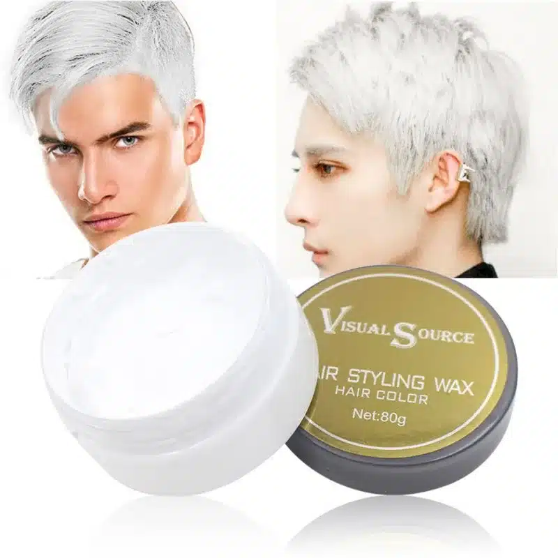 Professional Dynamic Modeling Hair Wax Makeup 5 Colors Hair Dye Wax Hair Color One-time Molding Paste Color Hair Wax New 2018 13