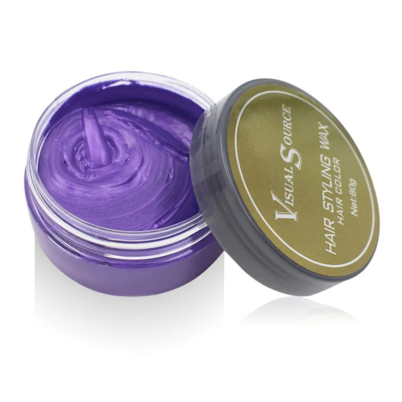 Professional Dynamic Modeling Hair Wax Makeup 5 Colors Hair Dye Wax Hair Color One-time Molding Paste Color Hair Wax New 2018 14
