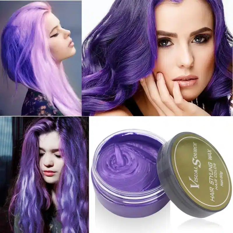 Professional Dynamic Modeling Hair Wax Makeup 5 Colors Hair Dye Wax Hair Color One-time Molding Paste Color Hair Wax New 2018 15
