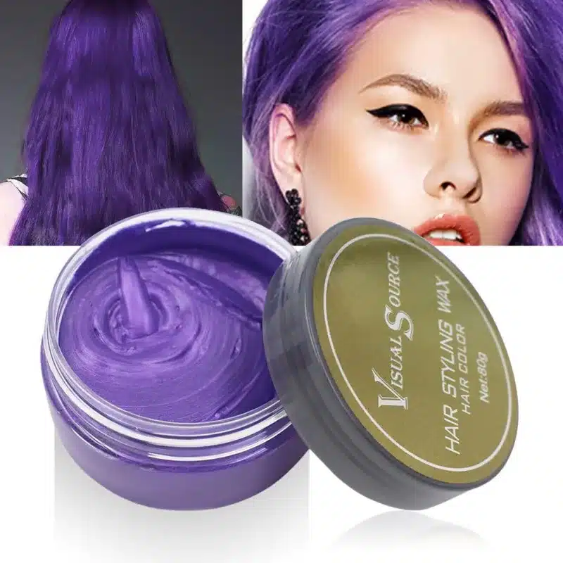 Professional Dynamic Modeling Hair Wax Makeup 5 Colors Hair Dye Wax Hair Color One-time Molding Paste Color Hair Wax New 2018 16