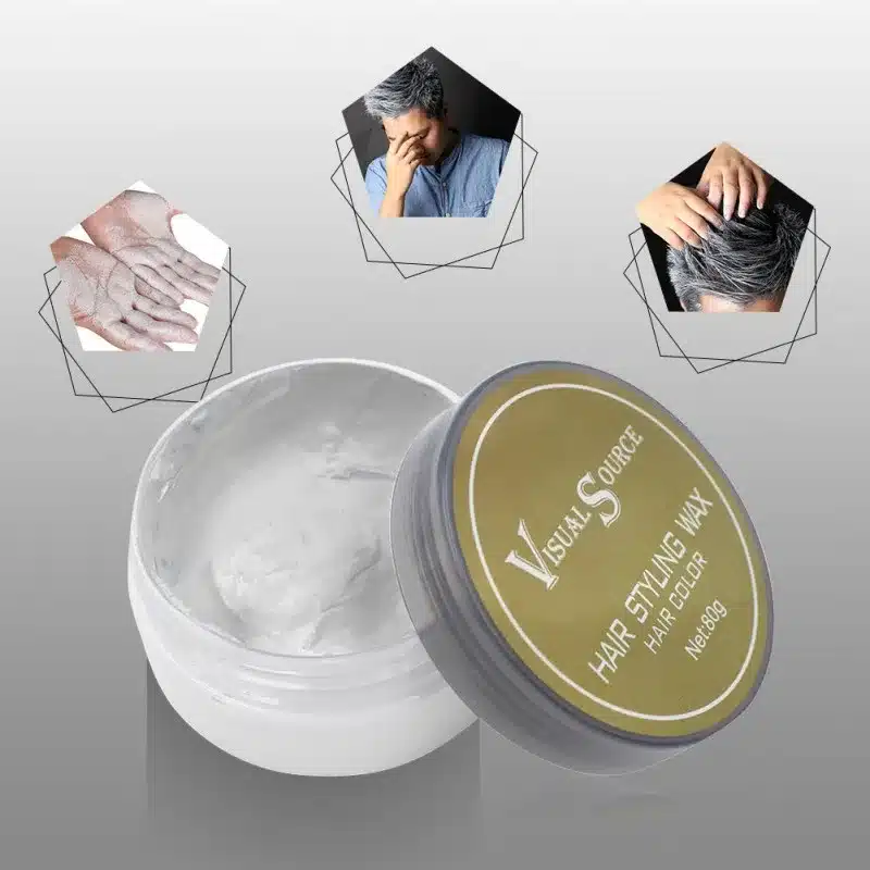 Professional Dynamic Modeling Hair Wax Makeup 5 Colors Hair Dye Wax Hair Color One-time Molding Paste Color Hair Wax New 2018 19