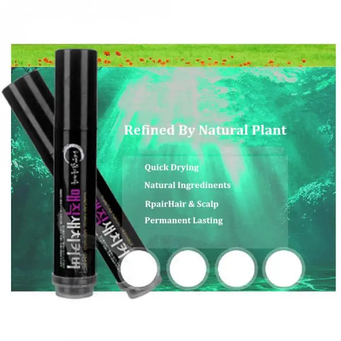 Natural Herb White Hair Cover Pen White Long-Lasting Temporary Pens @ME88 5