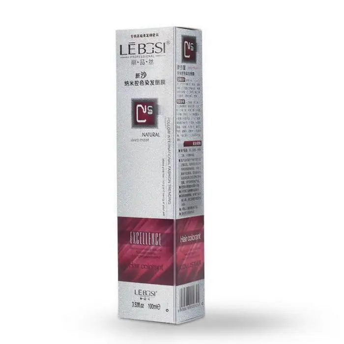 7 Colors Cream Dye Color Hair 100ml Hair DIY Permanent Long Lasting Bright Professional Salon Hair Color Cream 20