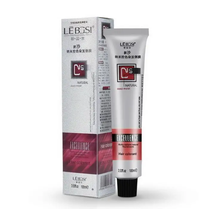 7 Colors Cream Dye Color Hair 100ml Hair DIY Permanent Long Lasting Bright Professional Salon Hair Color Cream 21