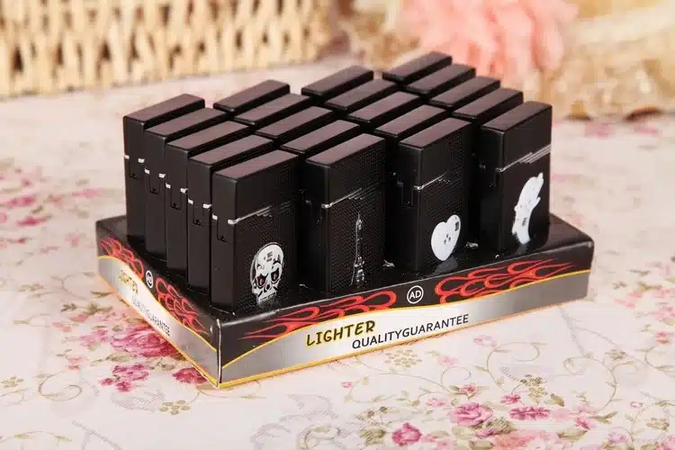 Colorful LED Compact Butane Jet Lighter Torch Turbo Lighter Cigarette Accessories Gas 1300 C Windproof Cigar Lighters 16