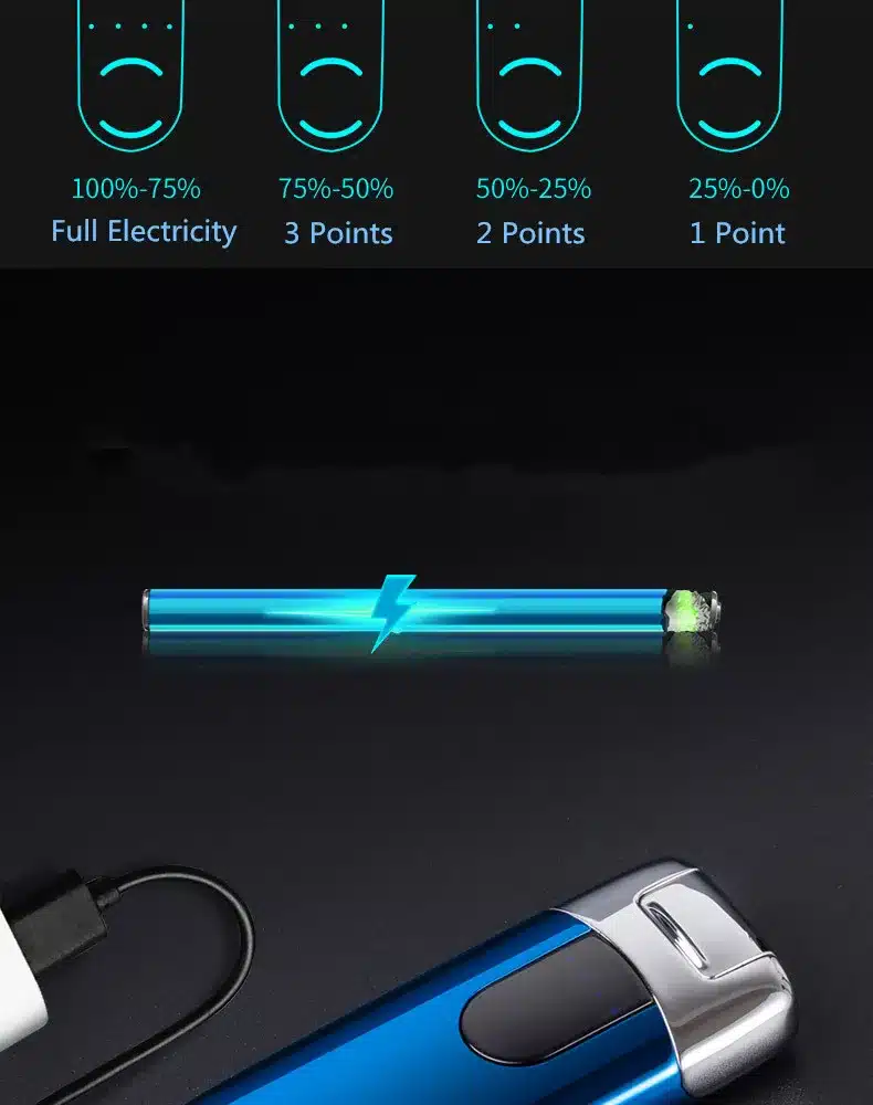 Primo New Dual Arc USB Lighter Rechargeable Electronic Lighter LED Screen Cigarette Plasma Induction Palse Pulse Thunder Lighter 4