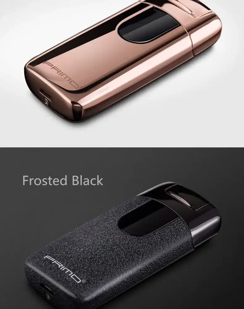 Primo New Dual Arc USB Lighter Rechargeable Electronic Lighter LED Screen Cigarette Plasma Induction Palse Pulse Thunder Lighter 11