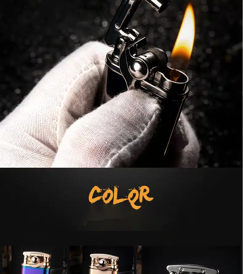 Chief Lighter Gasoline Kerosene Flint Petrol Vintage Cigarette Lighter Oil Petrol Refillable 10