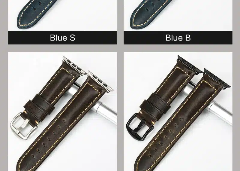 MAIKES Oil Wax Leather Bracelet For Apple Watch Band 42mm 38mm / 44mm 40mm Series 4 3 2 For Apple Watch Strap iWatch Watchband 12